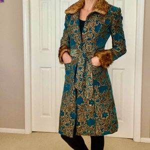 Heart Moon Star Tapestry Coat